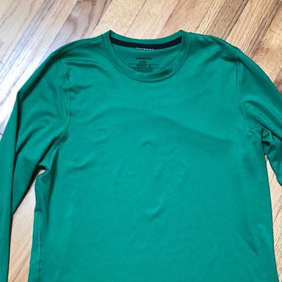 Patagonia Capilene 1 Silk Weight Women's Green Long Sleeve Shirt Size M - Picture 3 of 10
